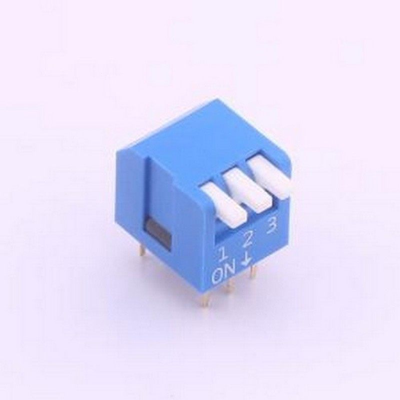 DPL-03BLP 拨码开关 间距2.54mm 琴键 3位拨码开关 插件