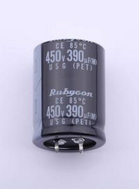 450USG390MCDASN30X40 牛角型电解电容 390uF ±20% 450V 插件,D3