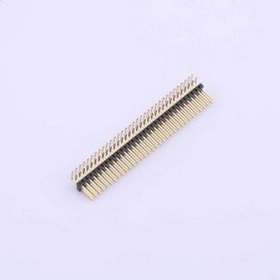 X1321WR-2x33J-C40D18 排针 2x33P 间距:1.27mm 方针 弯插,P=1.27