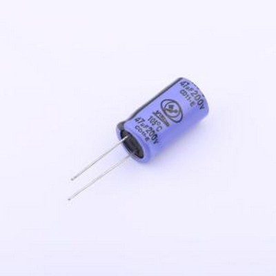ECE2DM470J21OTPVZC 直插铝电解电容 47uF ±20% 200V 插件,D12xL