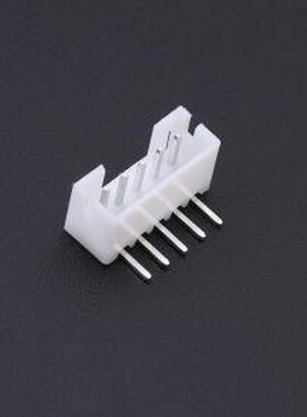 HC-PH-5AW-G 线对板针座 1x5P 间距:2mm 弯插 系列:PH 弯插,P=2mm
