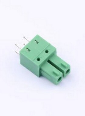 DB2EB-3.81-2P-GN 插拔式接线端子 3.81mm 绿色 插件,P=3.81mm