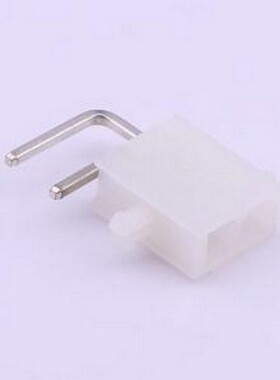 C4255WR-F-2X01P 线对板针座 2x1P 间距:4.2mm 弯插 白色半透明