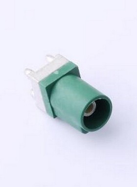 XK06WME RF射频同轴连接器 FAKRA连接器,公头立式板端,绿色 绿色