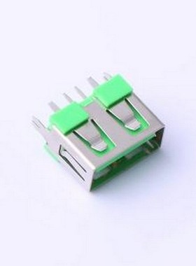 916-362A1094Y10210 USB连接器 Type-A 母 直插 绿色 插件