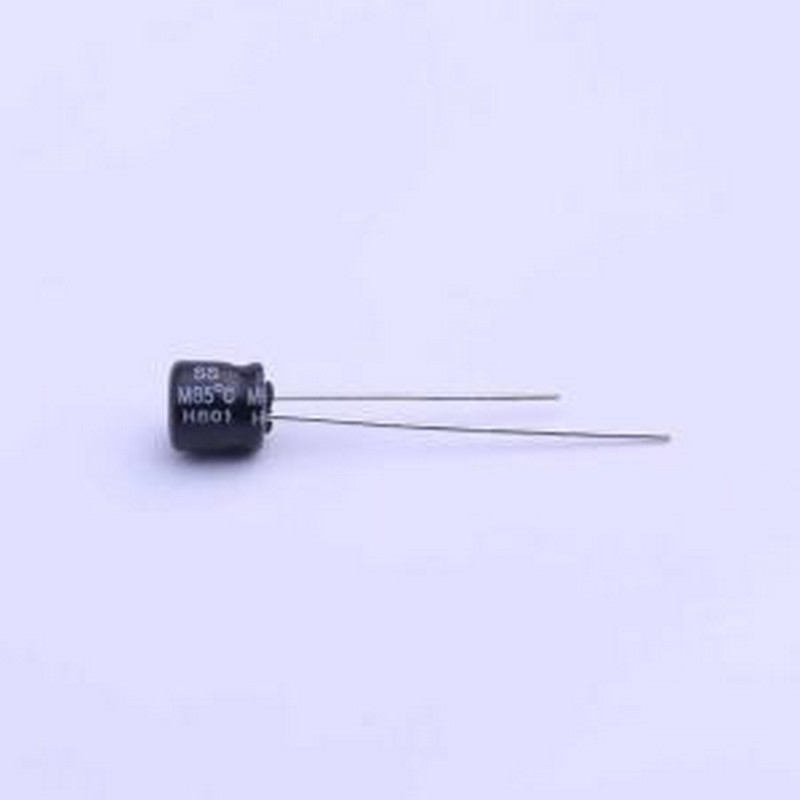 SS-100M1EBK-0505 直插铝电解电容 10uF ±20% 25V 插件,D5xL5mm