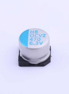 OVZ471M0JTR-1008 固态电容 470uF ±20% 6.3V SMD,D10xL7.7mm