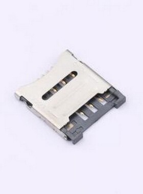 MICRO-SIM-0006-H15-P SIM卡连接器 翻盖式 MicroSIM卡 卡座 SMD