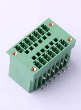 DB2ERHM-3.81-2*7P-GN 插拔式接线端子 螺丝固定 2x7P 3.81mm 每