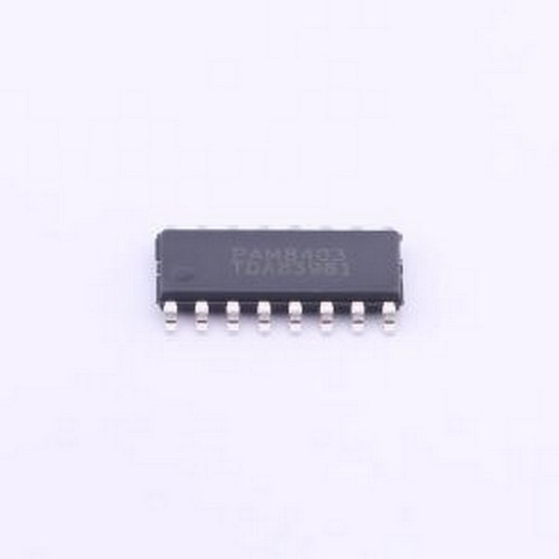 PAM8403DR-H 音频功率放大器 无滤波器3W D类立体声音频放大器 SO
