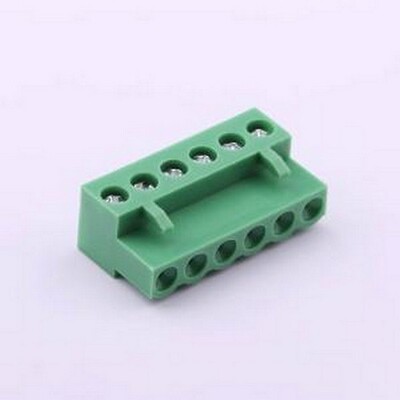 HT508K-5.08-6P 插拔式接线端子 1x6P 5.08mm 排数:1 每排P数:6 P