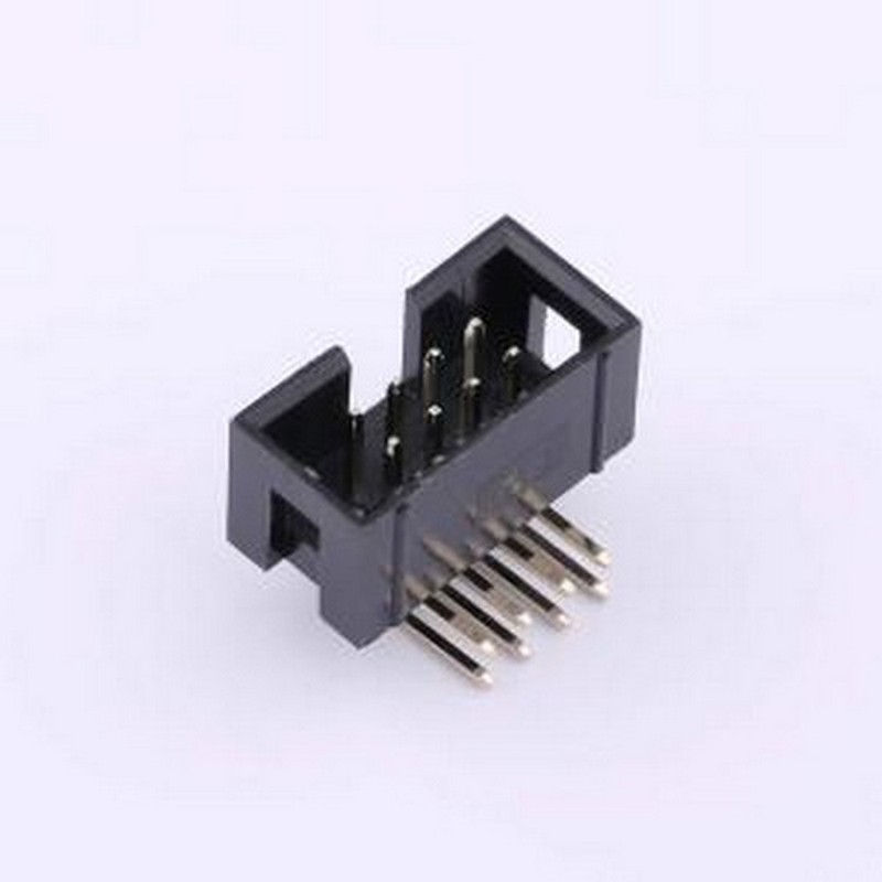 CS-1200R-2*4L=16/21PA6T 线对板针座 BH2.54 90度 8P L16/21 PC3