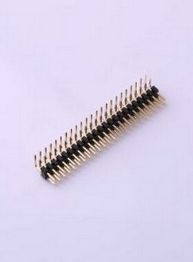 X4621WR-2x23I-C40D28 排针 2x23P 间距:2mm 方针 弯插,P=2mm