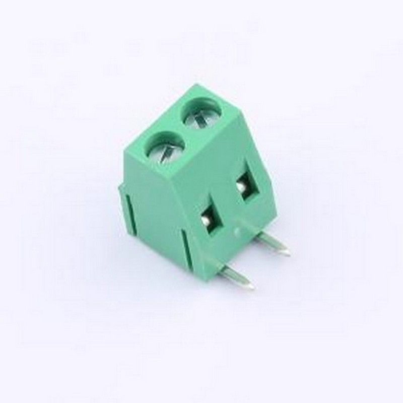 MX128R-5.08-02P-GN01-Cu-Y-A 螺钉式接线端子 1x2P 5.08mm 弯插