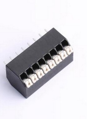 JL212S-35008B01 弹簧式接线端子 1x8P 3.5mm 每排P数:8 排数:1
