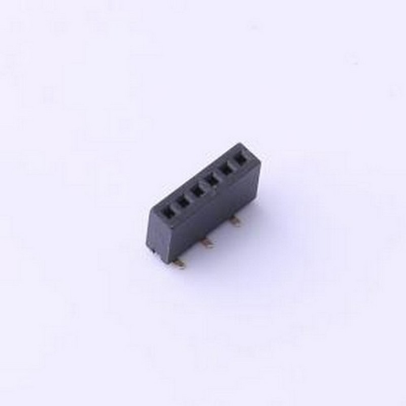 X1311FVS-06-C43D35R2 排母 间距:1.27mm 1x6P 立贴 SMD,P=1.27mm
