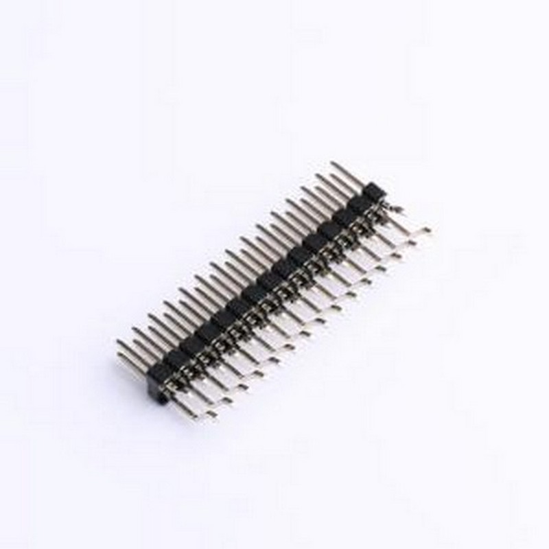 PZ254-2-15-WS 排针 2x15P 间距:2.54mm 方针 卧贴 黑色 SMD,P=2.