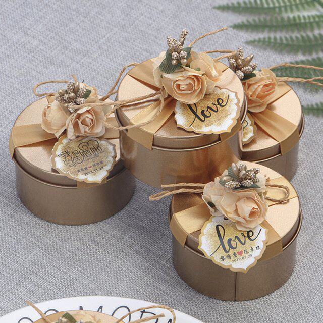 newest round candy chocolate box wedding party favors and gi
