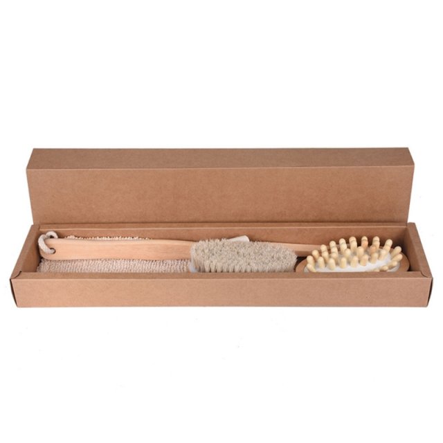 bathroom body care wooden bath brush set cleaning brush bath