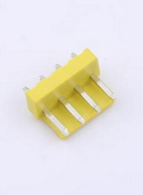 WF-1A396A4P-Y 线对板针座 间距2.0mm 直插 黄色 1x4P 插件,P=3.9