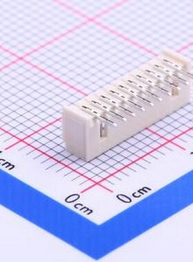 W-1251R10P-0200 线对板针座 间距:1.25mm 1x10P 弯插,P=1.25mm