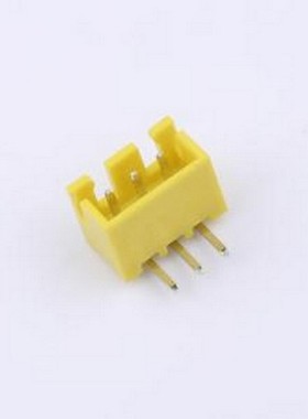 WF-1B254A3P-Y 线对板针座 间距2.54mm 弯插 黄色 1x3P 弯插,P=2.