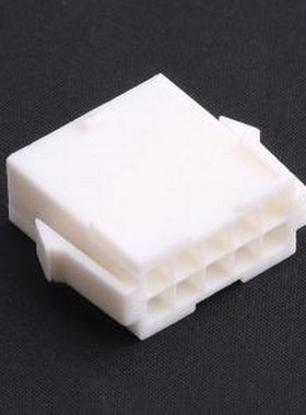 HX41406-10R 胶壳(线对板/线对线) 4.14mm 2x5P 白色 P=4.14mm