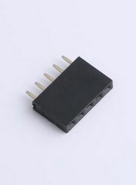 DS1023-1x5SF11 排母 1x5P 间距:2.54mm 直插 黑色 插件,P=2.54mm