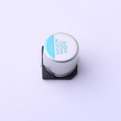 APXG250ARA221MJA0G 固态电容 220uF ±20% 25V SMD,D10xL10mm