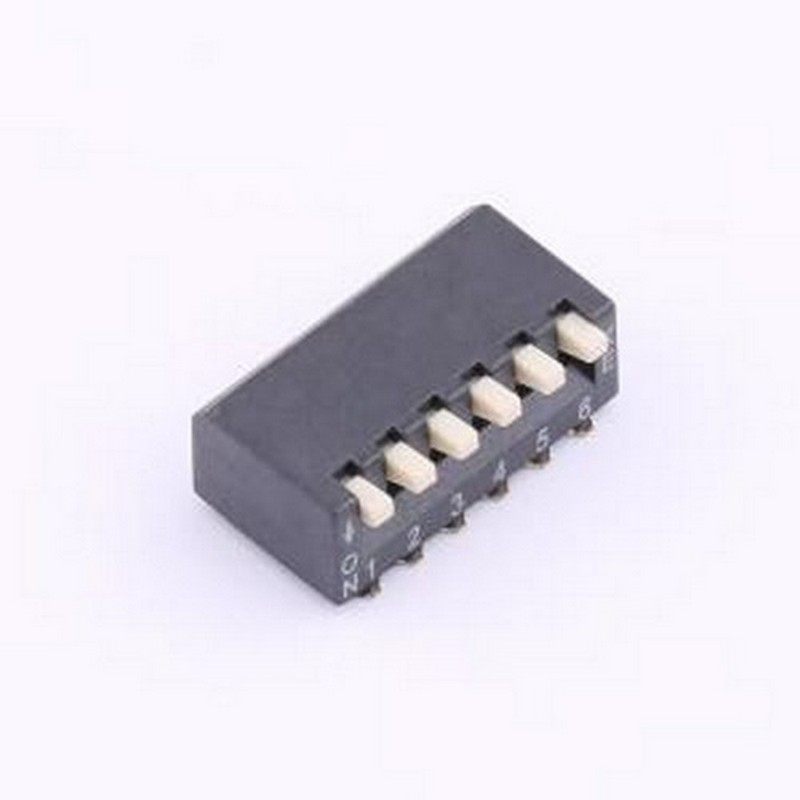 HX 2.54-6P TPCB 拨码开关 间距2.54mm 琴键式6位贴片 SMD-12P,11