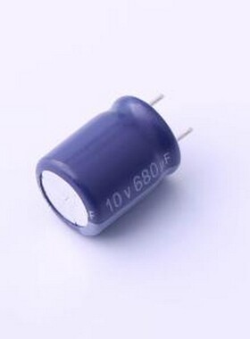 ERF1AM681G13C35T 直插铝电解电容 680uF ±20% 10V 插件,D10xL13
