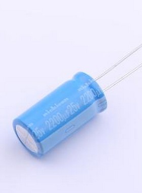 UBT1E222MHD 直插铝电解电容 2200uF ±20% 25V 插件,D16xL33.5mm