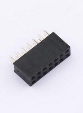 5BML8-11732-207-W0 排母 2.54PF间距排母立式插件2*7P H8.5 DIP