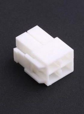 HX62007-4P 胶壳(线对板/线对线) 2x2P 6.2mm 白色 P=6.2mm