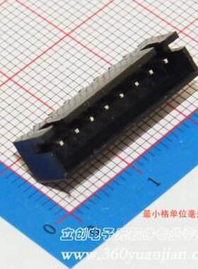 XH-8A 黑色 线对板针座 系列:XH 间距:2.5mm 1x8P 插件,P=2.5mm