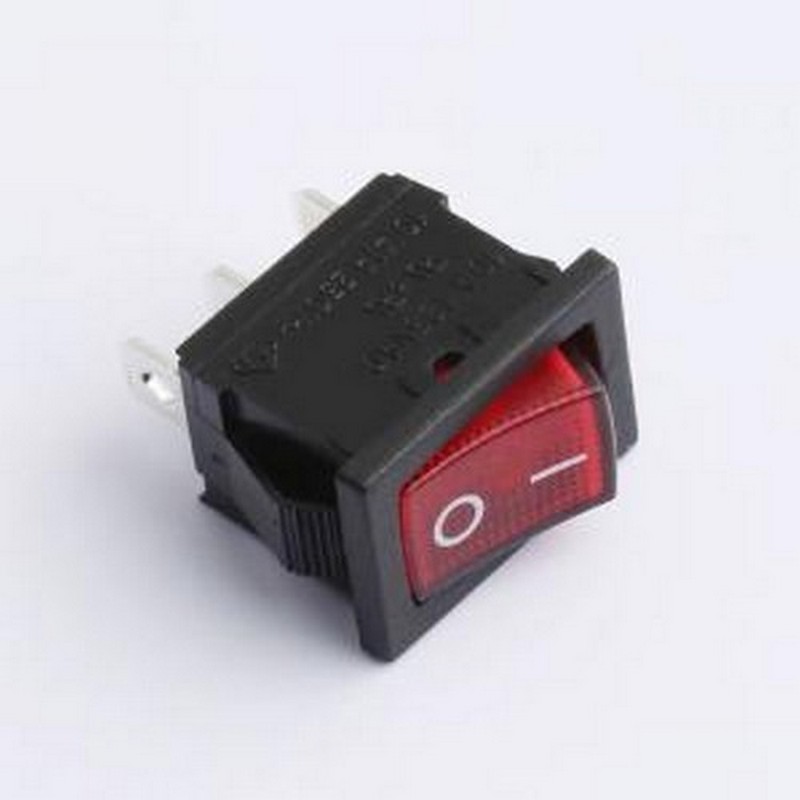 RT-S01-113-L4LBR 船型开关 带红灯翘板开关 船型开关 插件,P=7mm