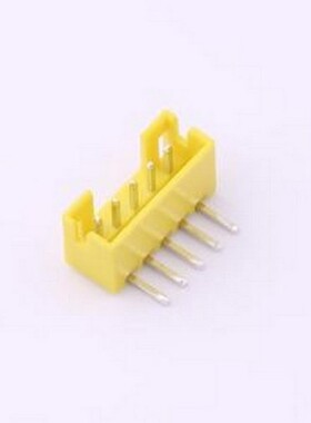 WF-1B200A5P-Y 线对板针座 间距2.0mm 弯插 黄色 1x5P 弯插,P=2mm