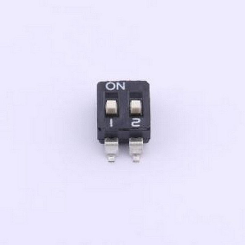 DIS02GE 拨码开关 2.54mm间距 2P两态贴片拨码开关 SMD-4P,5.5x6m