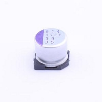 35SVPF39M 固态电容 39uF ±20% 35V SMD,D8xL6.9mm