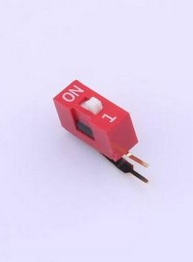 DA-01-R-T 拨码开关 红色90度弯脚 1位 KE拨码开关