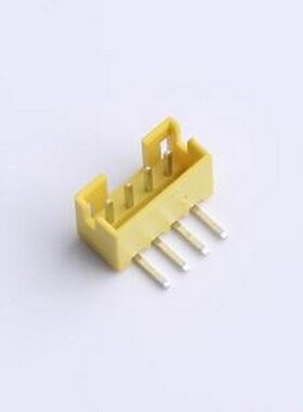 XY-PH2.0-4A21-YT 线对板针座 PH 2.0mm 1x4P 弯插 黄色 弯插,P=2
