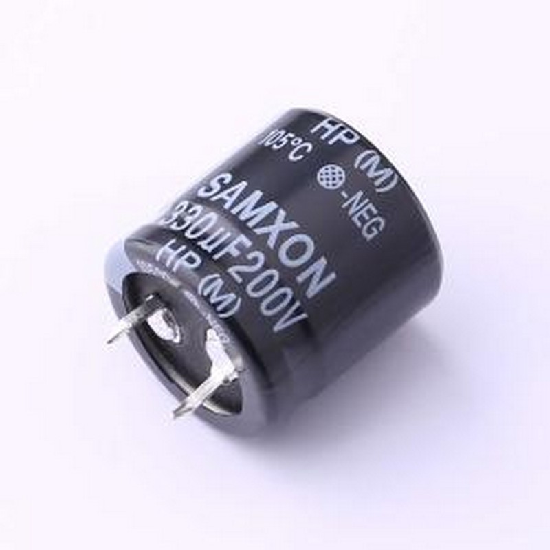 EHP337M2DO25SW 牛角型电解电容 330uF ±20% 200V 插件,D25xL25m