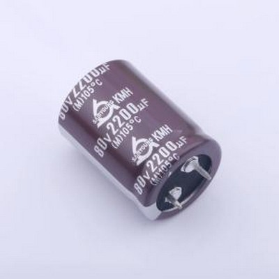 KMH80V2200M25.4*35 V 牛角型电解电容 2200uF ±20% 80V 插件,D2