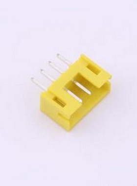 WF-1A200A4P-Y 线对板针座 间距2.0mm 直插 黄色 1x4P 插件,P=2mm