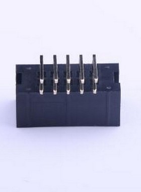 2.54-2*5P弯简牛 IDC刺破式连接器(牛角/简牛) 2.54mm 2x5P 排数: