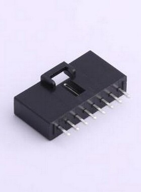 HX25418-8A 线对板针座 1x8P 间距:2.54mm 直插 黑色 插件,P=2.54