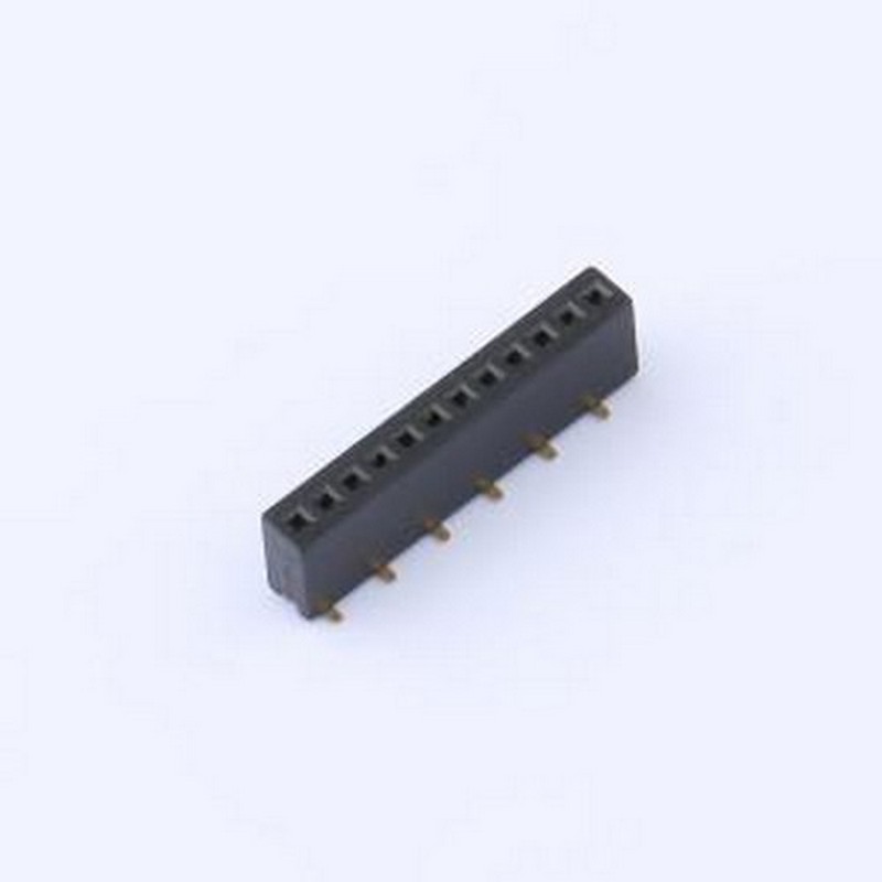 X1311FVS-12-C43D35R2 排母 间距:1.27mm 1x12P 立贴 SMD,P=1.27m