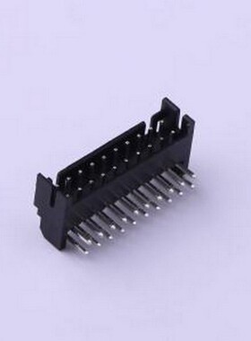 HX20012-20WA black 线对板针座 2x10P 间距:2mm 弯插 黑色 弯插,