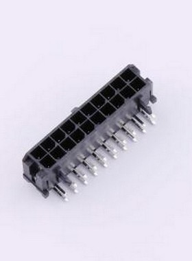 0430452000 线对板针座 2x10P 间距:3mm 弯插 系列:Micro-Fit(MX