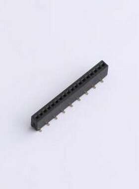 ZX-PM1.27-1-18PU-W 排母 1.27FH H4.3 1x18Pin SMT W2.1U型 PC3.